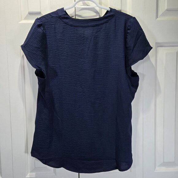 New Women’s Navy Blue Casual Top | Size Large - Picture 2 of 5